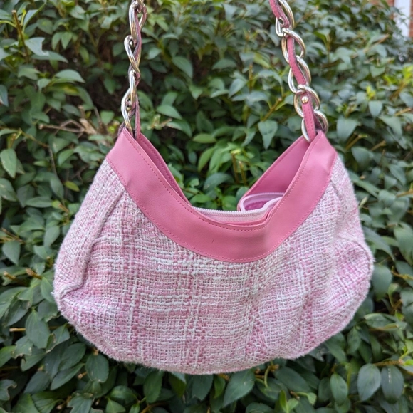 hello kitty pink bag purse handbag tweed look - Picture 7 of 7